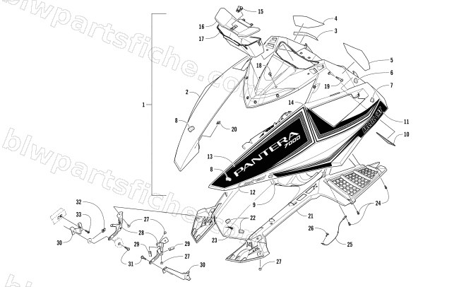 HOOD ASSEMBLY diagram