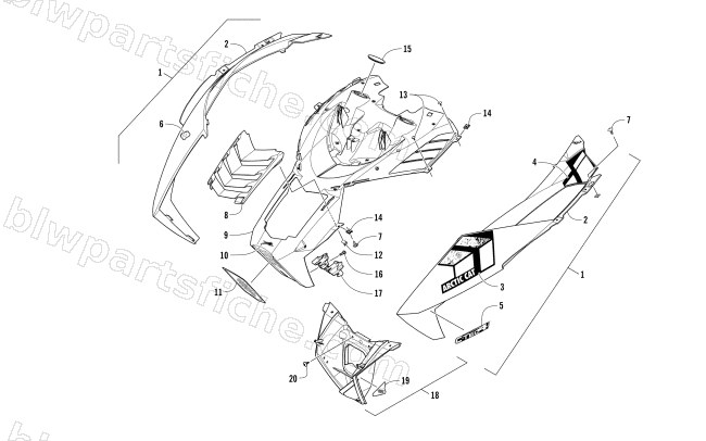 HOOD ASSEMBLY diagram