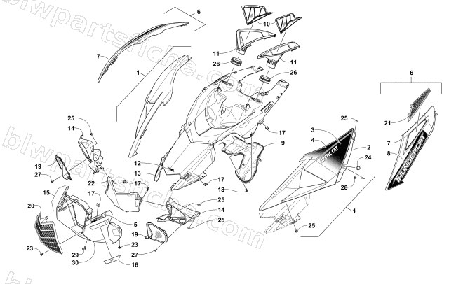 HOOD ASSEMBLY diagram