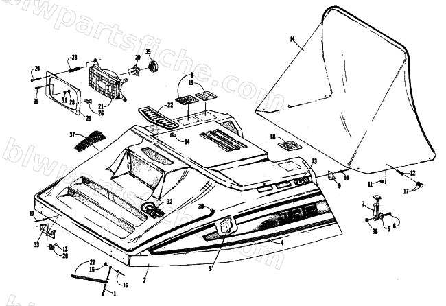 HOOD ASSEMBLY diagram