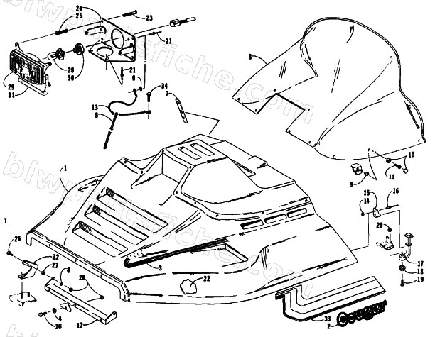 HOOD ASSEMBLY diagram