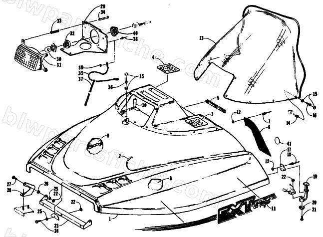 HOOD ASSEMBLY diagram