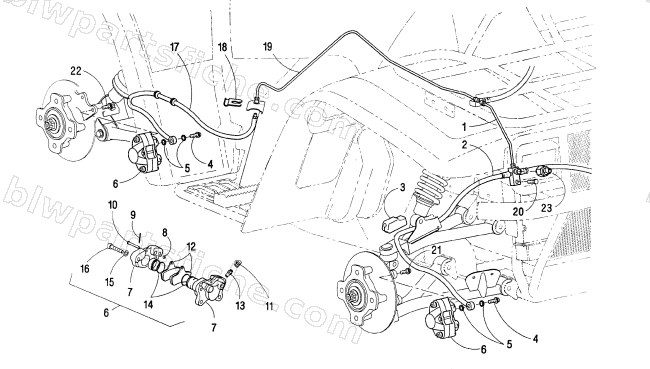 HYDRAULIC BRAKE ASSEMBLY diagram
