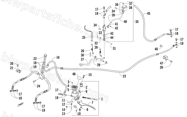 HYDRAULIC BRAKE ASSEMBLY diagram