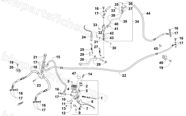 HYDRAULIC BRAKE ASSEMBLY diagram