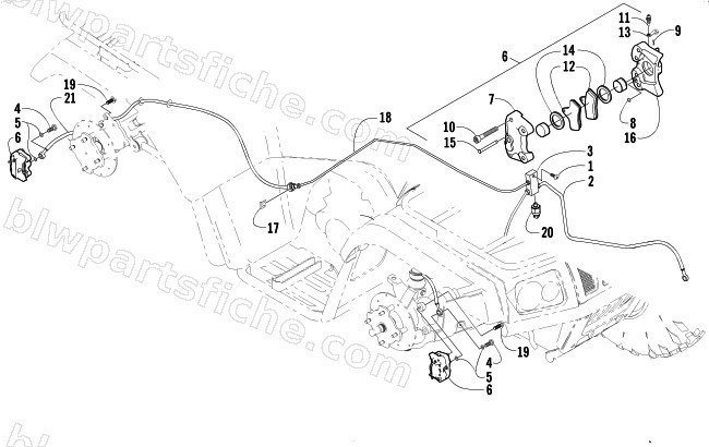 HYDRAULIC BRAKE ASSEMBLY diagram
