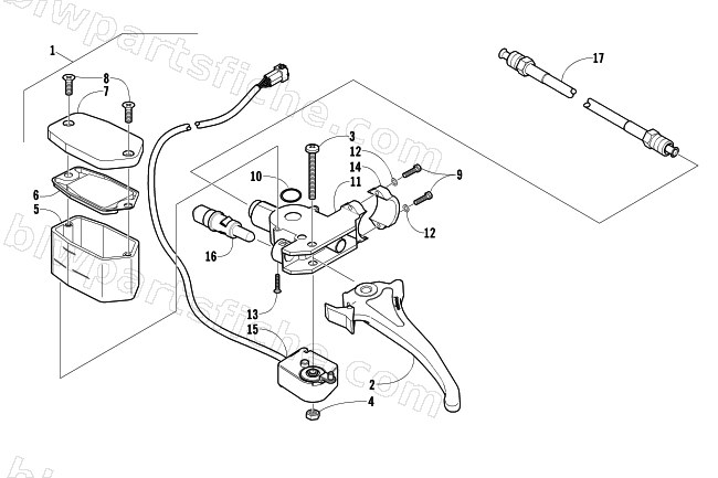 HYDRAULIC BRAKE CONTROL ASSEMBLY diagram