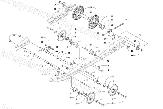 IDLER WHEEL ASSEMBLY diagram