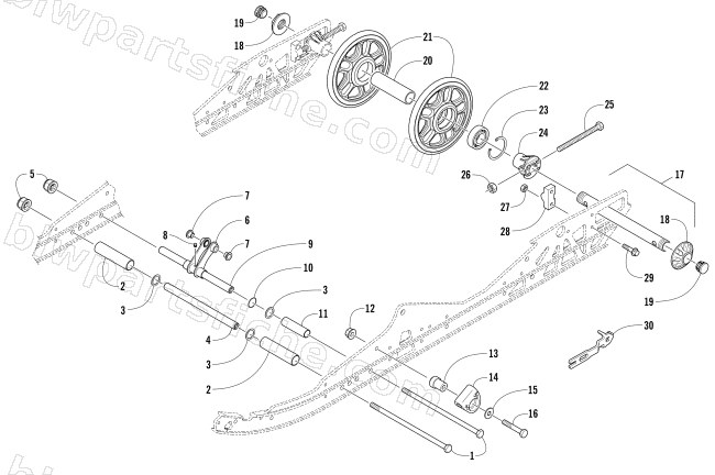 IDLER WHEEL ASSEMBLY diagram
