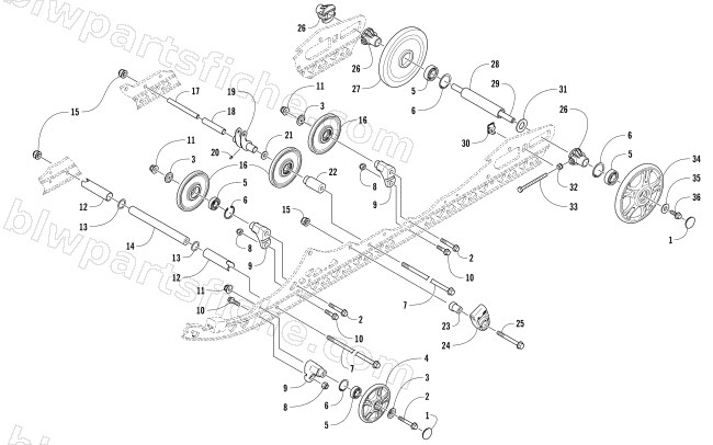 IDLER WHEEL ASSEMBLY diagram