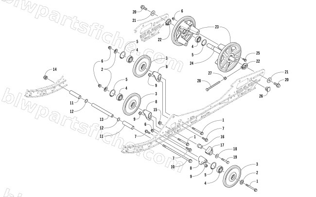 IDLER WHEEL ASSEMBLY diagram