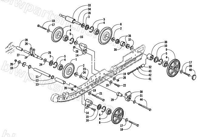 IDLER WHEEL ASSEMBLY diagram
