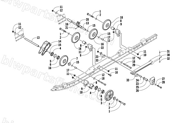 IDLER WHEEL ASSEMBLY diagram