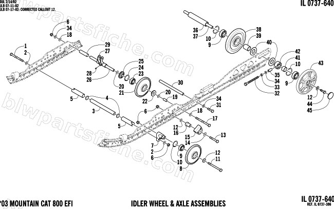 IDLER WHEEL ASSEMBLY diagram