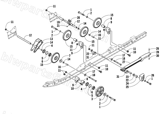 IDLER WHEEL ASSEMBLY diagram