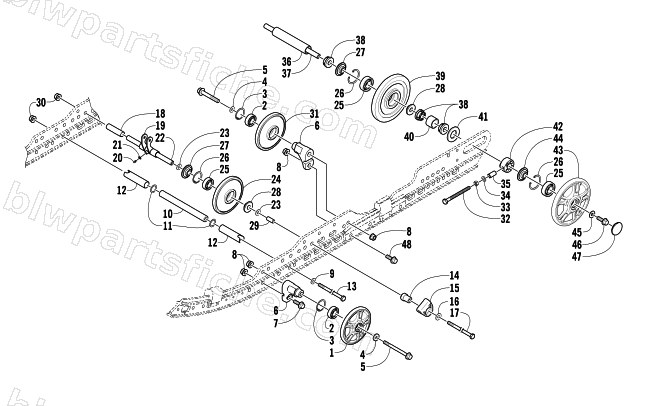 IDLER WHEEL ASSEMBLY diagram