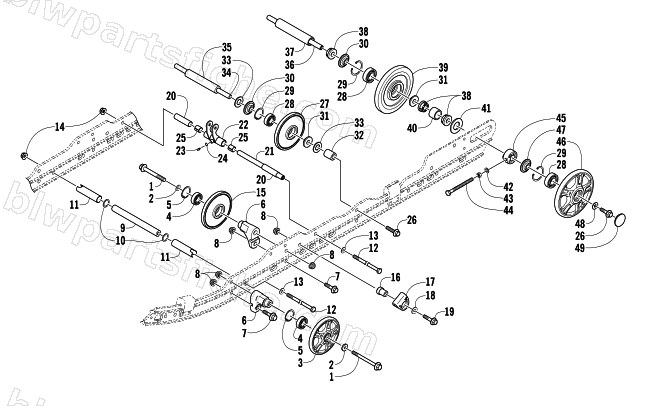 IDLER WHEEL ASSEMBLY diagram