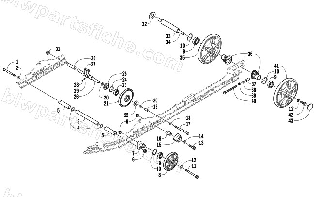 IDLER WHEEL ASSEMBLY diagram