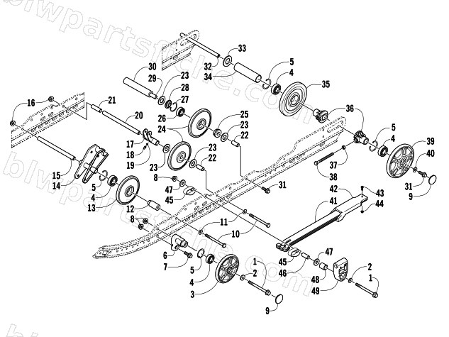 IDLER WHEEL ASSEMBLY diagram