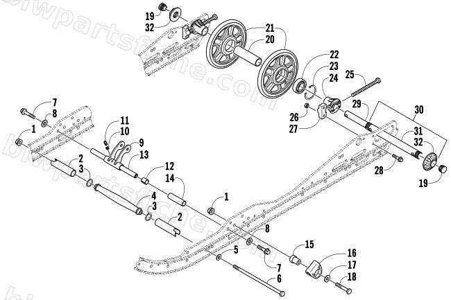 IDLER WHEEL ASSEMBLY diagram