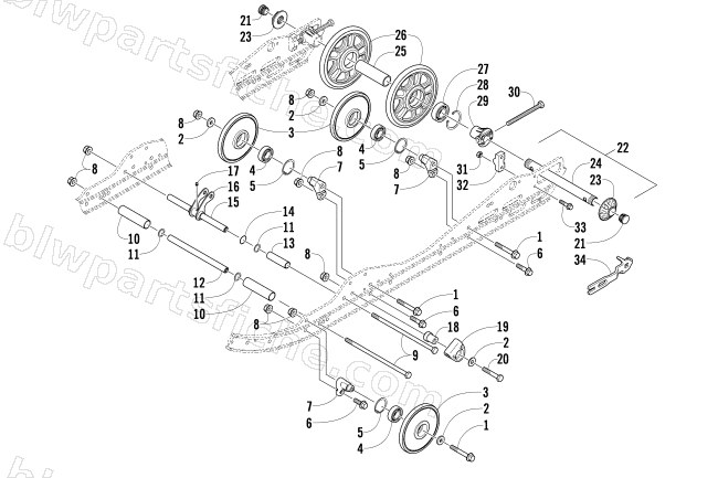 IDLER WHEEL ASSEMBLY diagram