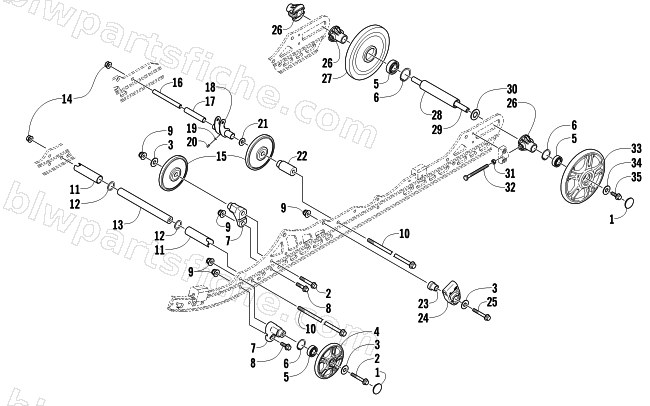 IDLER WHEEL ASSEMBLY diagram