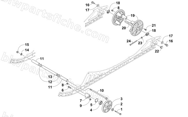IDLER WHEEL ASSEMBLY diagram