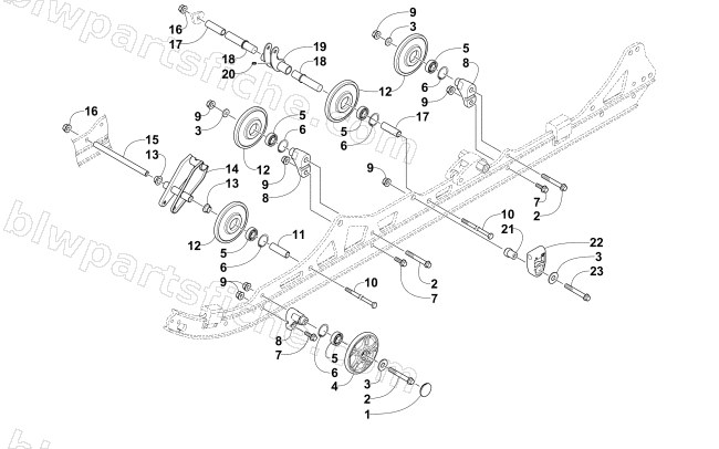 IDLER WHEEL ASSEMBLY diagram