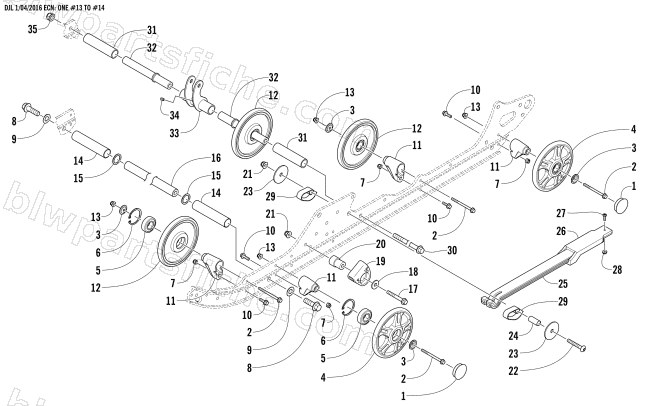 IDLER WHEEL ASSEMBLY diagram