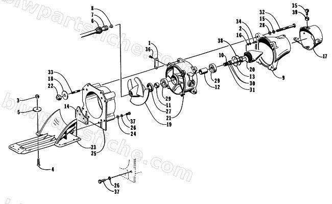 IMPELLER DRIVE ASSEMBLY diagram