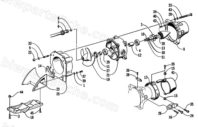 IMPELLER DRIVE ASSEMBLY diagram