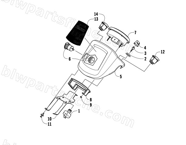 INSTRUMENT POD ASSEMBLY diagram