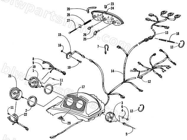 INSTRUMENTS AND WIRING ASSEMBLIES diagram