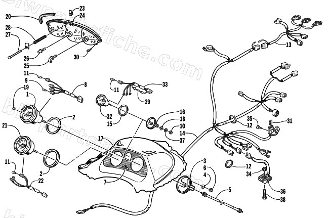 INSTRUMENTS AND WIRING ASSEMBLIES diagram
