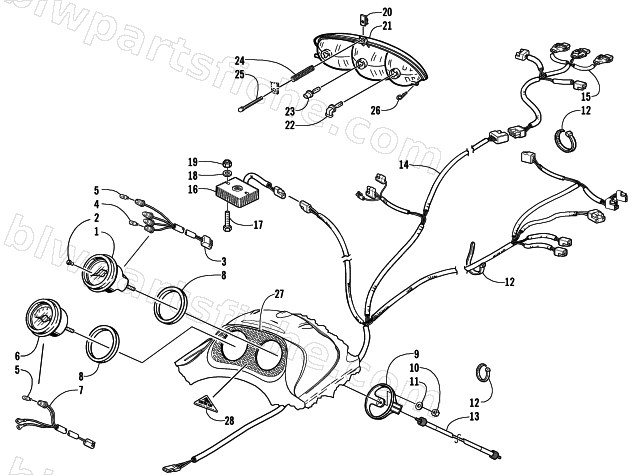 INSTRUMENTS AND WIRING ASSEMBLIES diagram