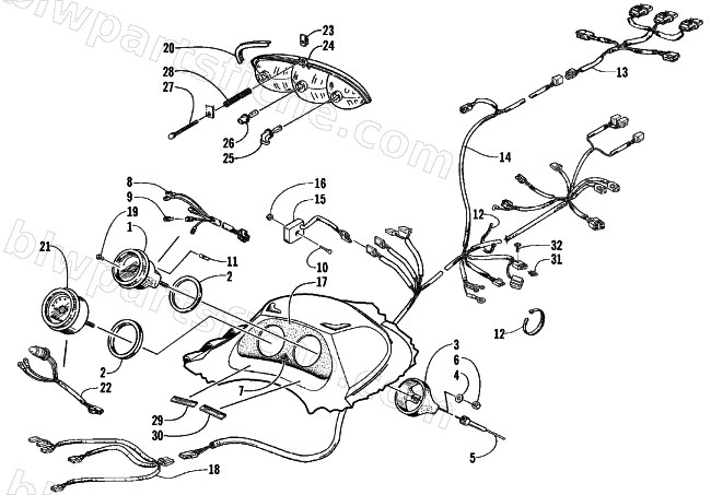 INSTRUMENTS AND WIRING ASSEMBLIES diagram