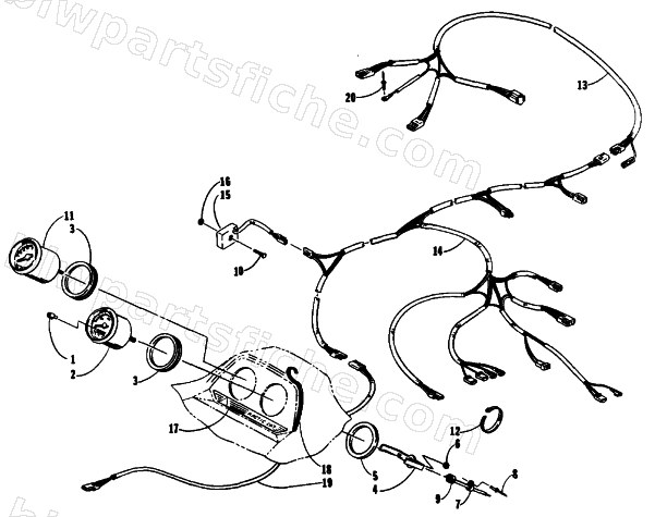 INSTRUMENTS, CONSOLE, AND WIRING ASSEMBLIES diagram
