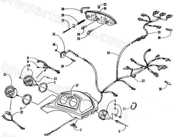 INSTRUMENTS,WIRING ASSEMBLIES diagram