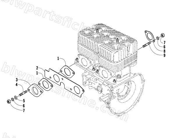 INTAKE ASSEMBLY diagram