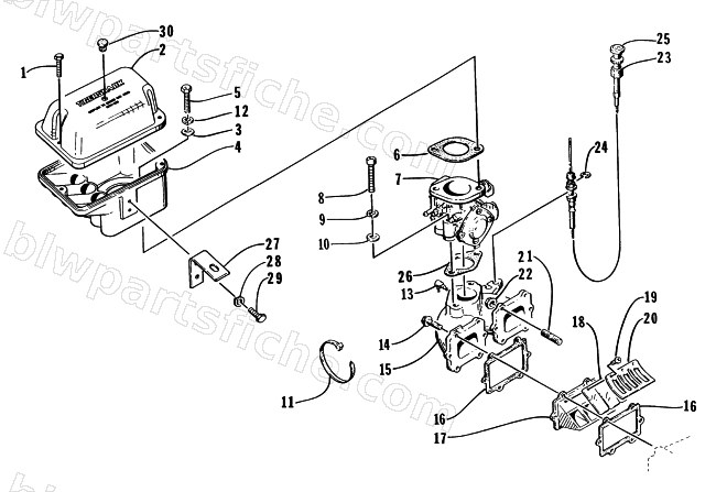 INTAKE ASSEMBLY diagram