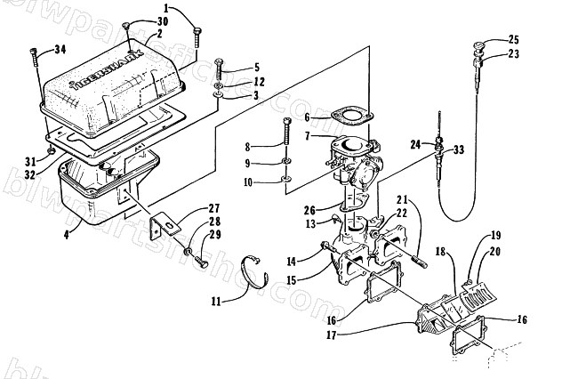 INTAKE ASSEMBLY diagram