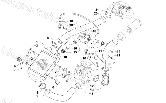 INTERCOOLER ASSEMBLY diagram