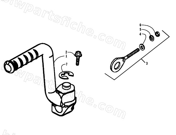 KICK STARTER ASSEMBLY diagram