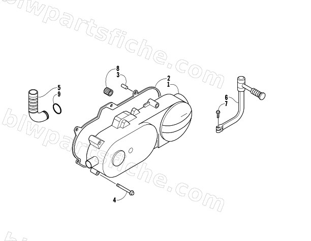 LEFT CRANKCASE COVER ASSEMBLY diagram