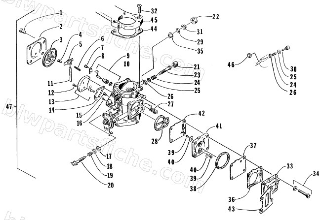 MAGNETO SIDE CARBURETOR diagram