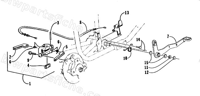 MECHANICAL BRAKE ASSEMBLY diagram