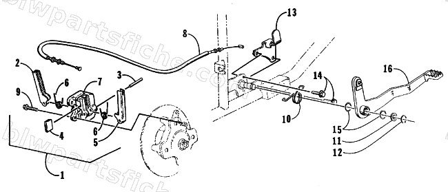 MECHANICAL BRAKE ASSEMBLY diagram