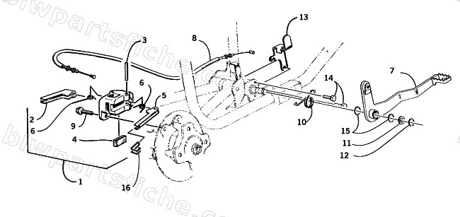 MECHANICAL BRAKE ASSEMBLY diagram