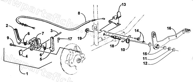 MECHANICAL BRAKE ASSEMBLY diagram