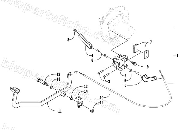 MECHANICAL BRAKE ASSEMBLY diagram